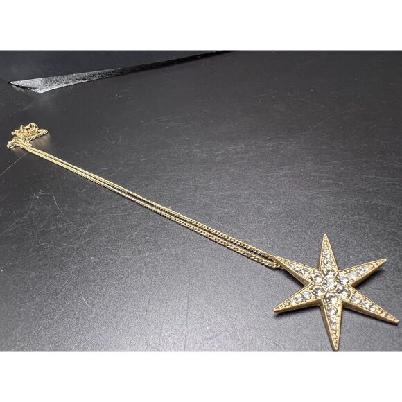 J. Crew Crystal Star Necklace - Picture 1 of 9